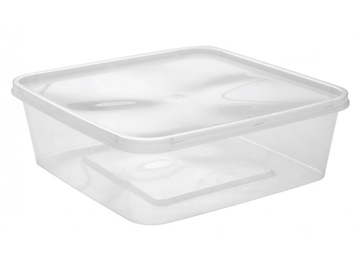 SQUARE PP CONTAINER & LID - BIG